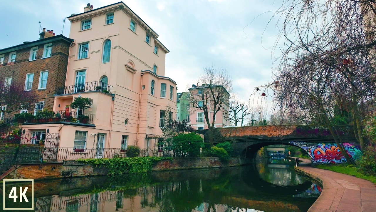 London Morning Walk | Regent's Canal to Baker Street 4K