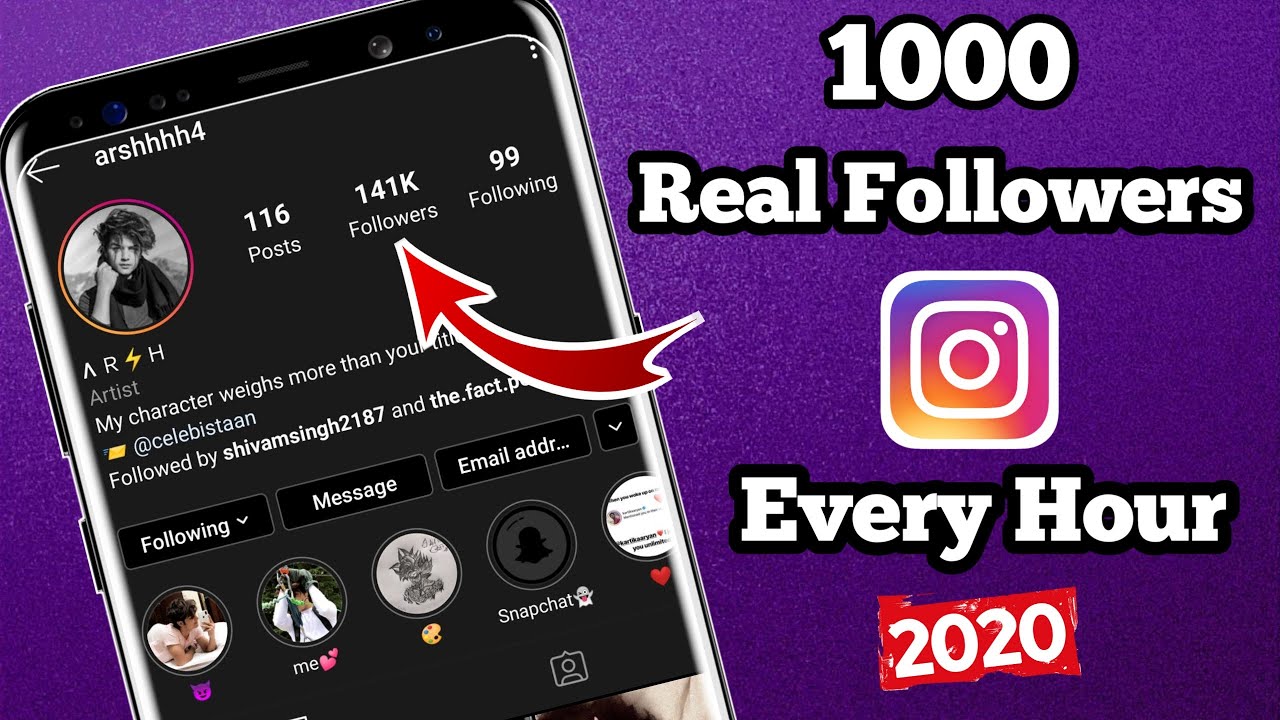 How To Increase Real Instagram Followers For Free 2020 | instagram par ...