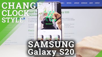 How to Change Lock Screen Clock in Samsung Galaxy S20 – Personalize Clock on Galaxy S20
