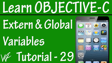 Free Objective C Programming Tutorial for Beginners 29 - Extern Global Variable in Objective C
