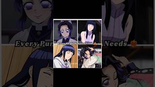 Every Purple Hair Girl Needs ❤️‍🔥#naruto #hinata #kny #shinobu #mitsuri #sakura #bestie #cute#shorts