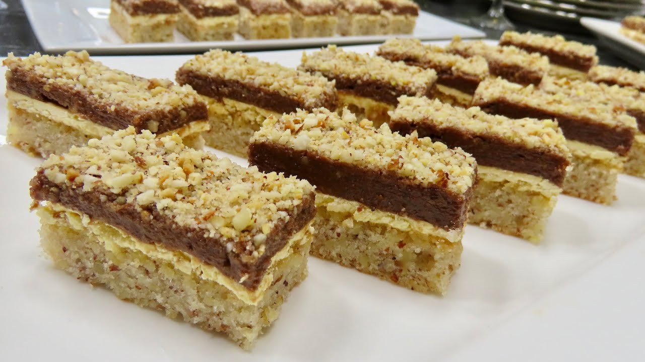 Слоеные шоколадно-ореховые пирожные — простой рецепт незабываемого вкуса