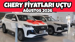 Ağustos 2026 Chery Fi̇yat Li̇steleri̇ Açiklandi