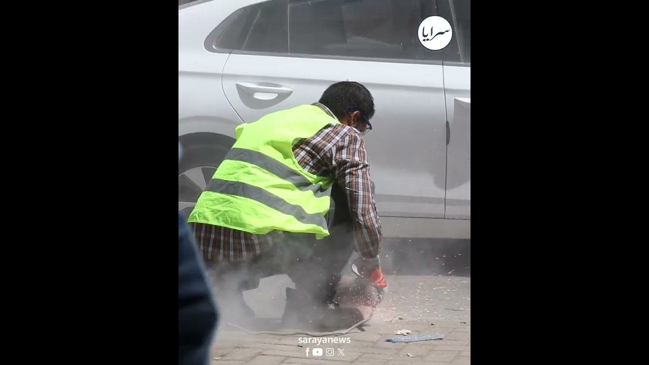 سرايا ترافق أمانة عمّان في حملة إزالة التعديات على الأرصفة في العاصمة