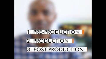 The 3 STAGES of  video production
