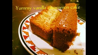 Best ever vanilla cinnamon cake recipe