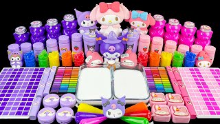 Random Slime Mix ASMR🌈Campuran Puas Kuromi dan Sanrio lendir berwarna warni acak