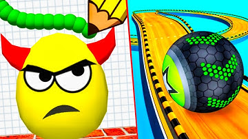 Draw to Smash vs Going Balls - All Levels Gameplay (Android,iOS)