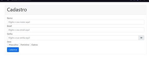 Como criar um formulário de cadastro utilizando HTML5, Bootstrap5 e Javascript