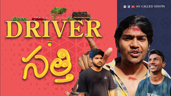 DriverSathi  |Telugu web series | So called idiots | Comedy Clip