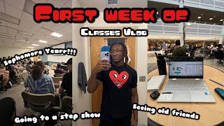 First Week of College:  Sophomore year ! | New Classes | Vlog | George Mason University !! |