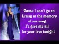 Jessica Sanchez - My All with Lyrics