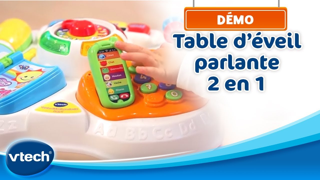 Vtech Baby - Ma table d'éveil parlante 2 en 1 - Jeux d'éveil - Rue du  Commerce