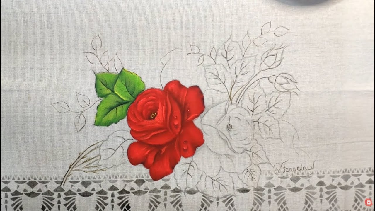 Roberto Ferreira - Aprenda a Pintar Rosas Vermelhas - Parte 1