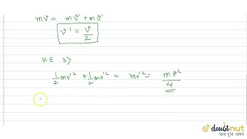 Two blocks A and B, each of mass m, are connected by a masslesss spring of natural length L and ...