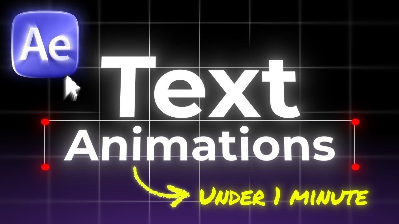 Min Text How to Master This Clean Text Animation in After Effects (Under 1 Min ...