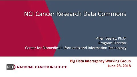 NCI Cancer Research Data Commons
