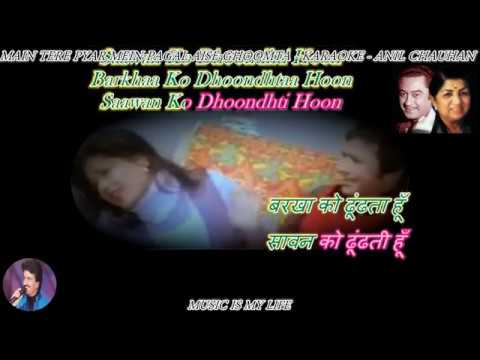 Main Tere Pyar Mein Pagal   Karaoke With Scrolling Lyrics Eng  