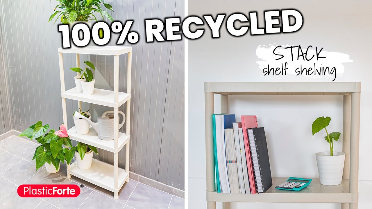 Stackable Modular Plastic System Recycled Plastic Stackable Shelf | Modular Storage Solution by Plastic ...