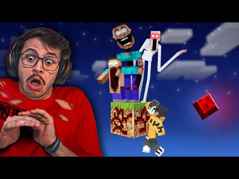 ماين كرافت ون بلوك مع الوحوش المرعبة