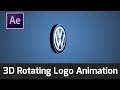 3D Rotating Logo Animation - After Effect Simple Tutorial