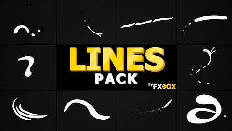 2D Cartoon Lines DaVinci Resolve Templates