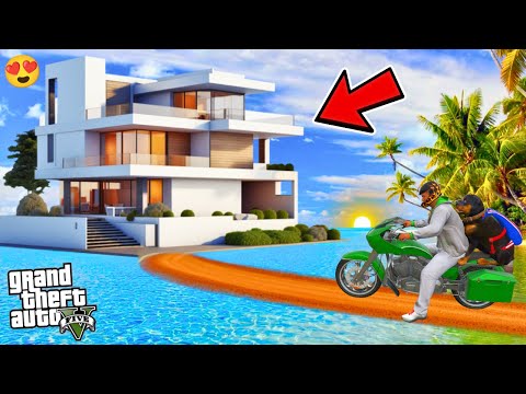 Franklin Buy Luxury Water House to Surprise Chop in GTA 5