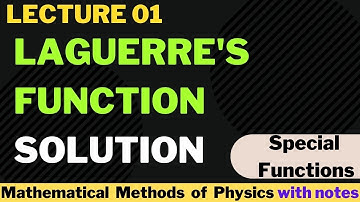 What is the Laguerre equation? | Laguerre Function | Laguerre