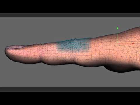 Finger Joint Crease Folding and Stretching