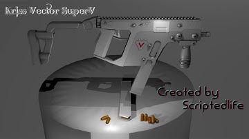 Kriss Vector Super V speed model blender 3d