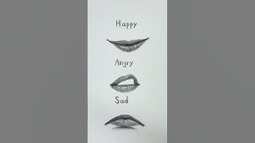 How to draw lips expressions👄#drawing #art #arttutorial #sketch #tutorial #lips