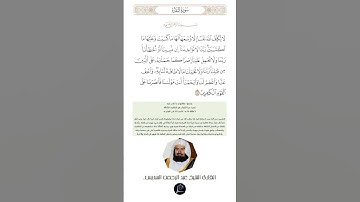 الآية (286) من سورة البقرة// القارئ الشيخ عبد الرحمن السديس
