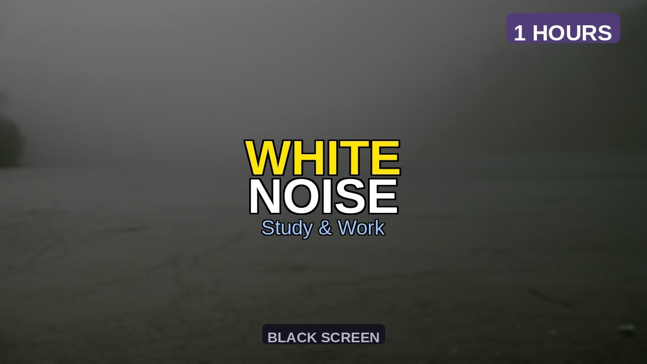 White Noise for Focus | Black Screen | 1 HOURS | Study & Work