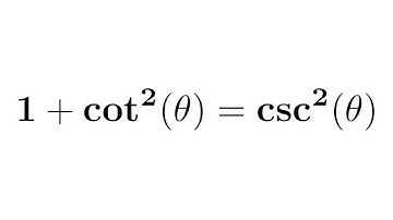 Proof of the identity 1 + cot^2(theta) = cosec^2(theta) |Proved cot^2(x) + 1 = cosec^2(x)