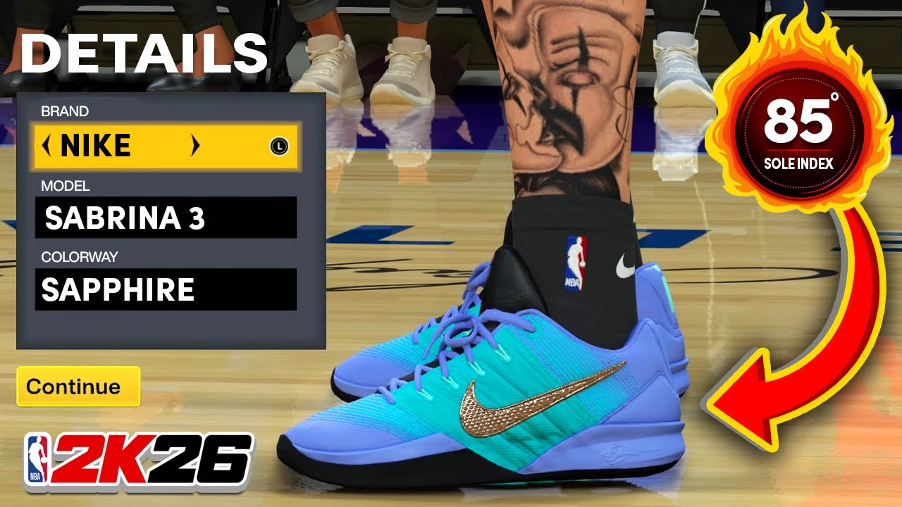 NBA 2K26 Shoe Creator: Nike Sabrina 3 Sapphire