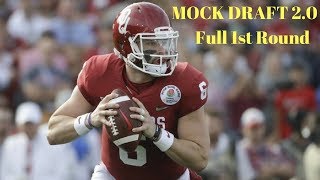 2018 NFL Mock Draft 2.0: Full 1st Round