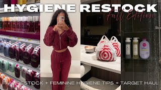 LETS GO SELF CARE SHOPPING🫧🛒 | $200 fall restock + feminine tips + target haul