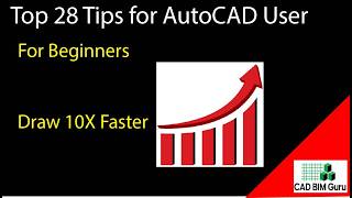 AutoCAD Fast Drawing 🚀 | AutoCAD Tips &amp; Tricks for Beginners | Draw 10x Faster (Step-by-Step)