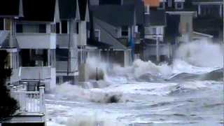 View of Pond Point, Milford CT During Hurricane Sandy 2012