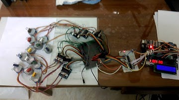 12 stepper motors drive by STM32F401 Nucleo board under mbed IDE