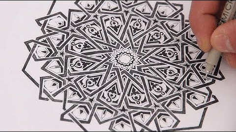How to draw geometry - adding detail to an extended 12-fold rosette