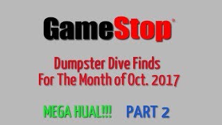 GameStop Dumpster Dive Oct. 2017 - Part 2 - Finds for the month