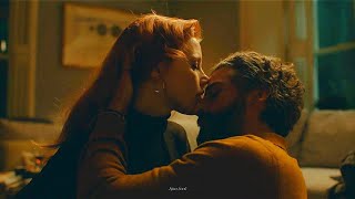 Scenes From a Marriage 1x03 Mira and Jonathan kiss Jessica Chastain  Oscar Isaac