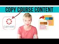 Copying Course Content within Canvas