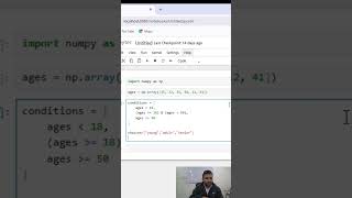 NumPy select() in 30 Seconds — Real World Example | Data analysis course in hisar
