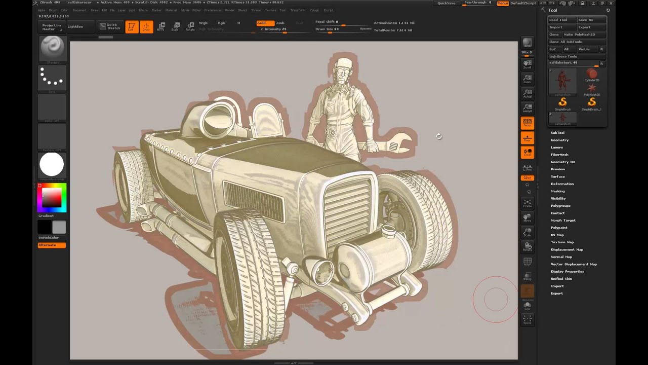 zbrush auder shader