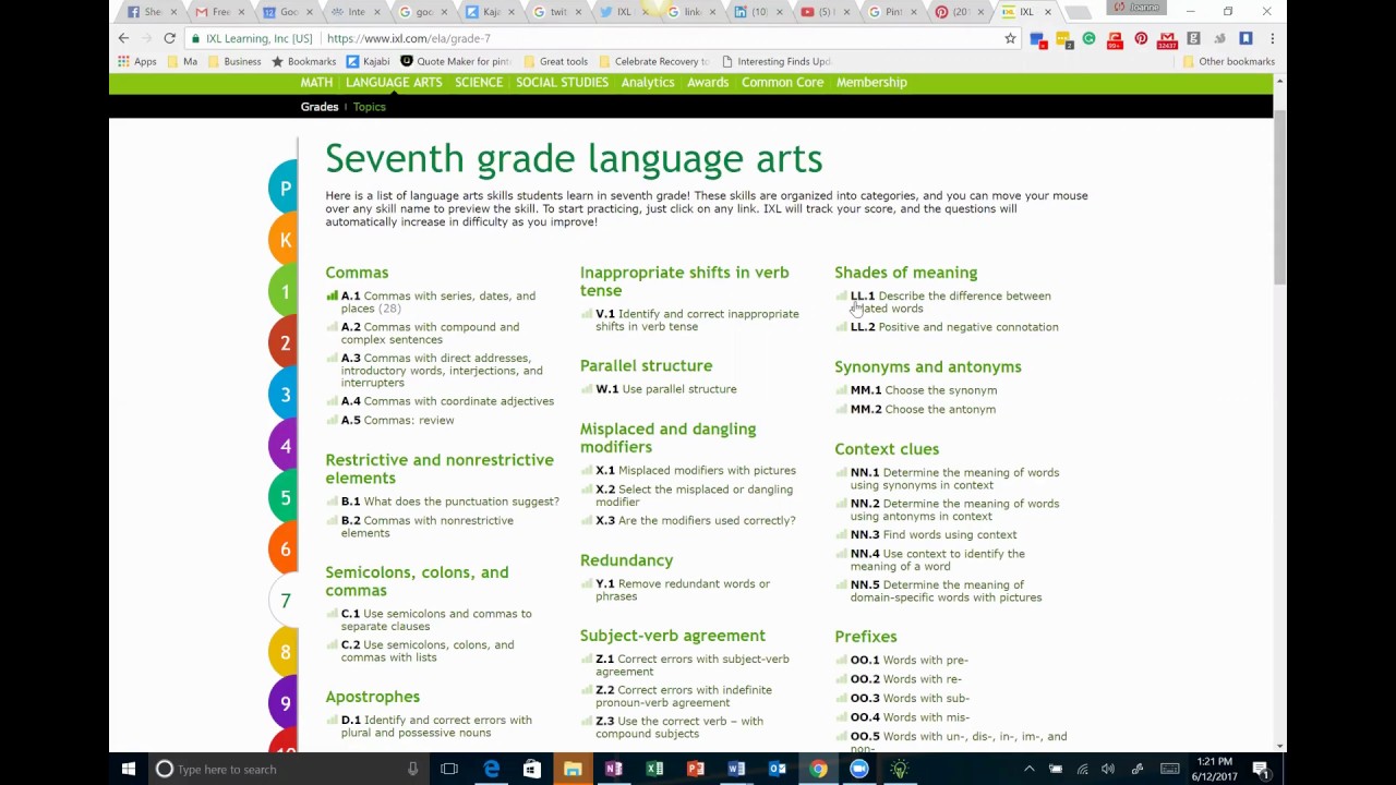 IXL for Grammar - YouTube