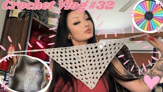 Crochet Vlog #32 | BIG Blanket Progress & New Projects (+ Giveaway Winners Announcement)