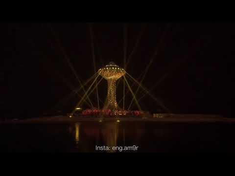 عرض الأضاءة ثلاثية الأبعاد الألعاب النارية ضمن موسم الشرقية 2019 الخبر