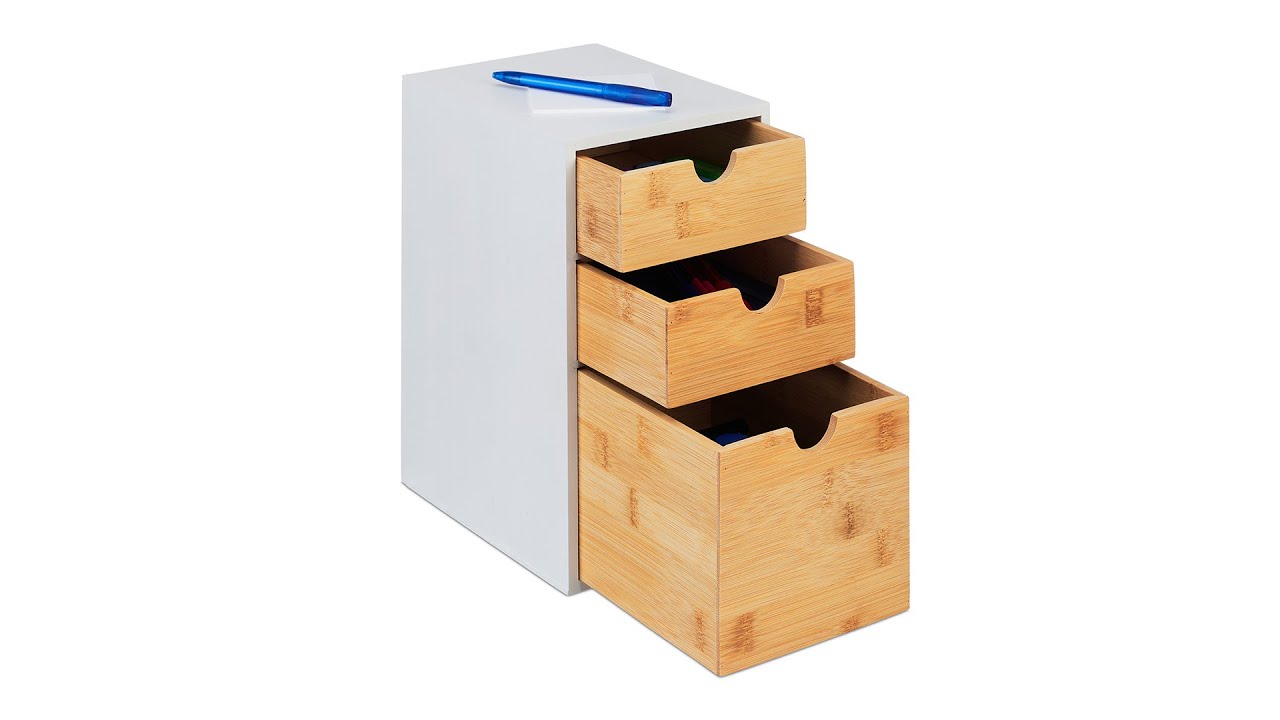 Schubladenbox Bambus 3 Fcher kaufen